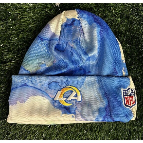 Los Angeles Rams New Era Sideline Ink Knit Hat Men’s‎ OSFM 2022 - Picture 2 of 3